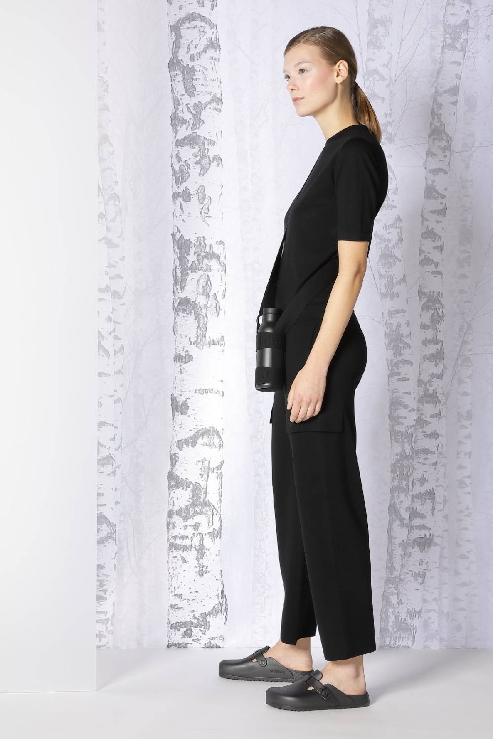 Sminfinity extrafine fitted T + milano cropped cargo pants Verkauf