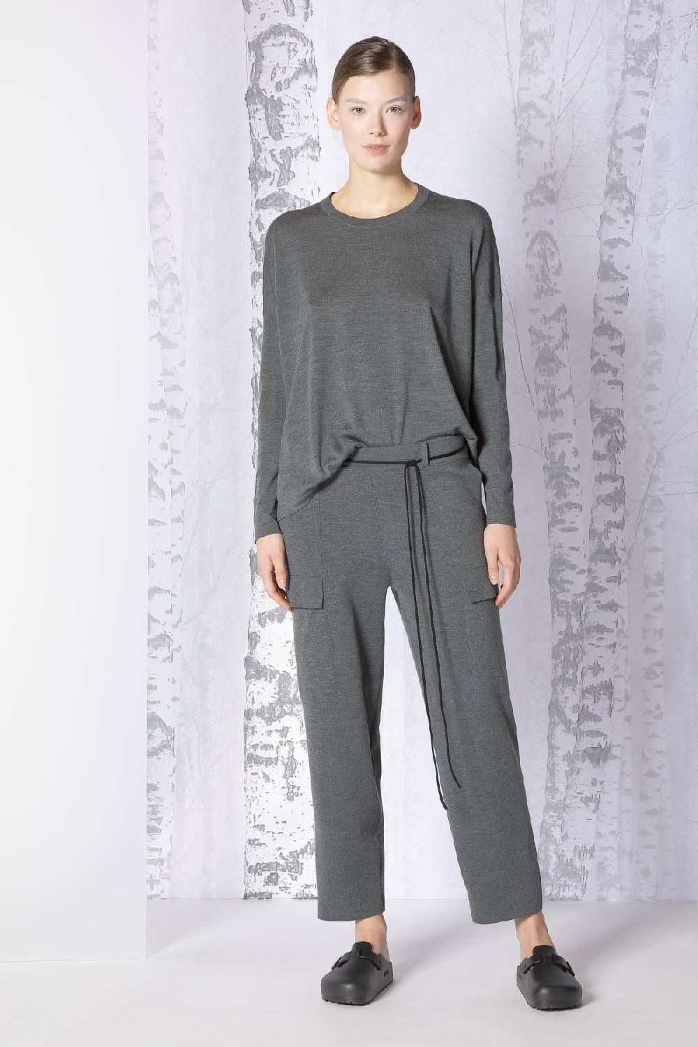 Sminfinity extrafine oversized crew + milano palazzo pants Hotsell