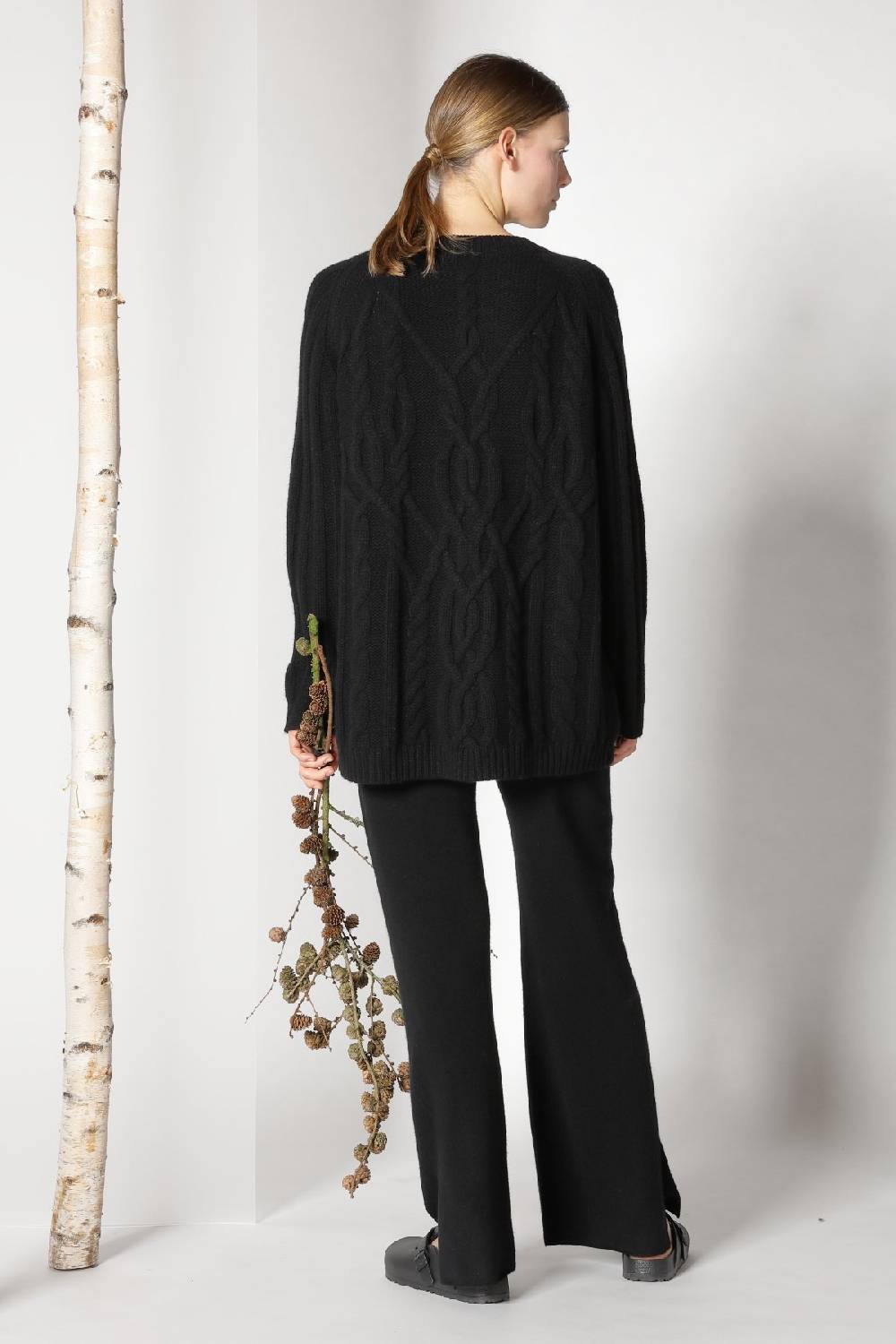 Sminfinity pure POETREE long cable jumper +  pure slitted pants Rabatt