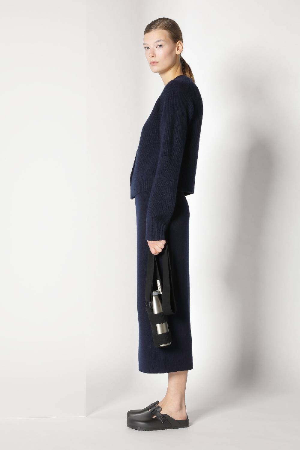 Sminfinity pure icon rib jacket + pure all needle tulip skirt Black Friday
