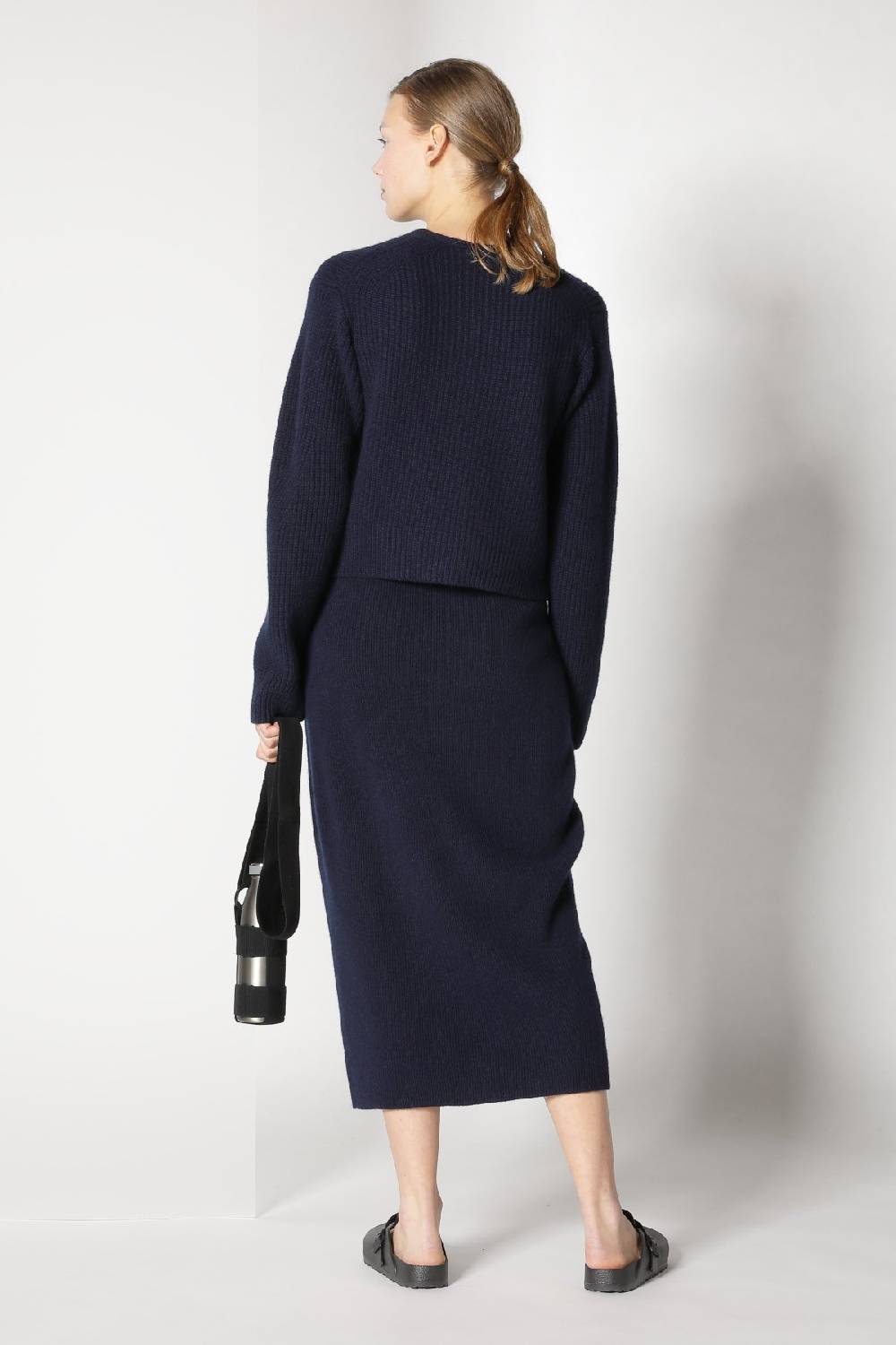 Sminfinity pure icon rib jacket + pure all needle tulip skirt Black Friday