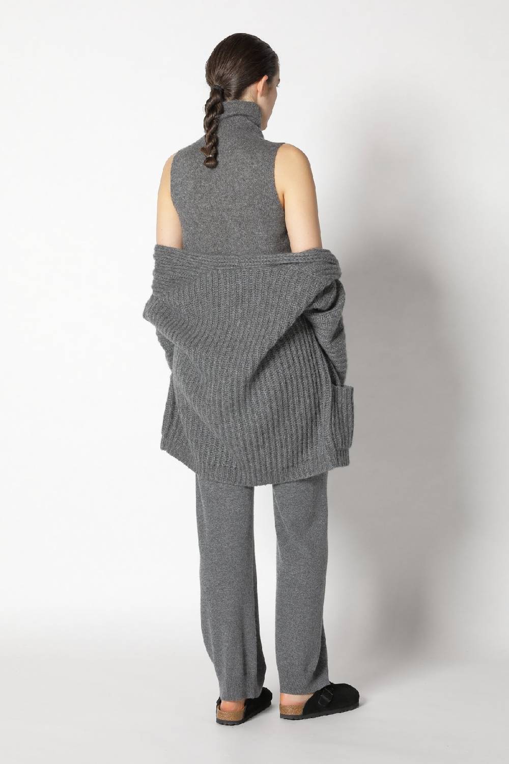 Sminfinity fluffy turtle top + fluffy rib jacket + infinite palazzo pants Begrenzte Freigabe