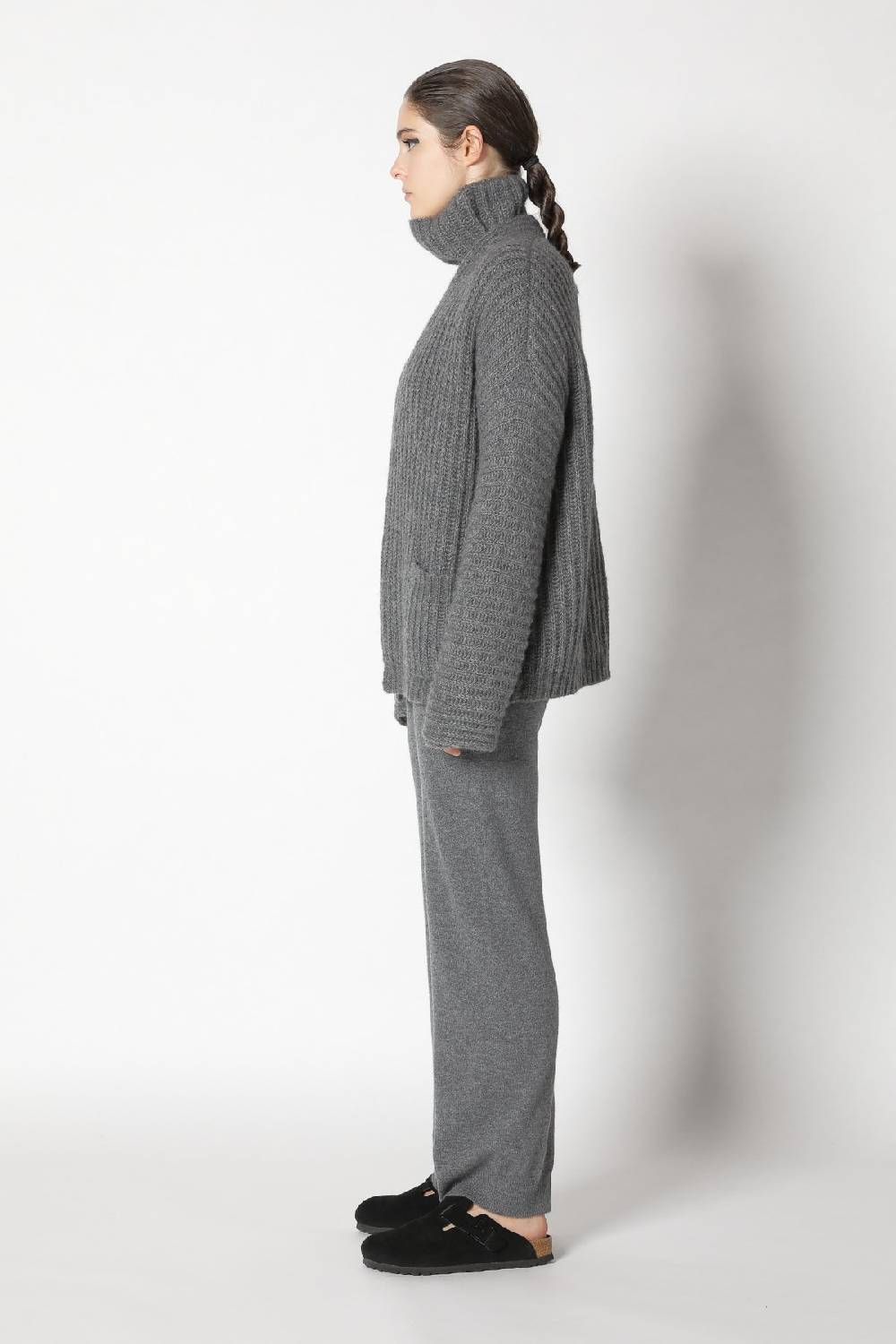 Sminfinity fluffy rib jacket + fluffy rib turtle + infinite palazzo pants JETZT KAUFEN