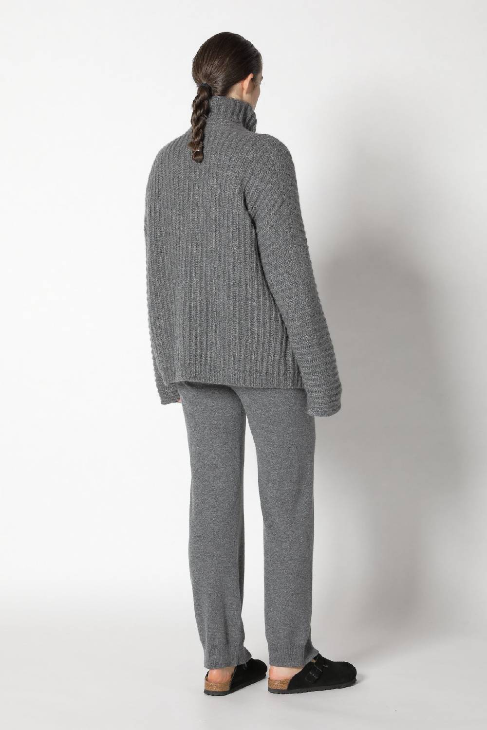 Sminfinity fluffy rib jacket + fluffy rib turtle + infinite palazzo pants JETZT KAUFEN