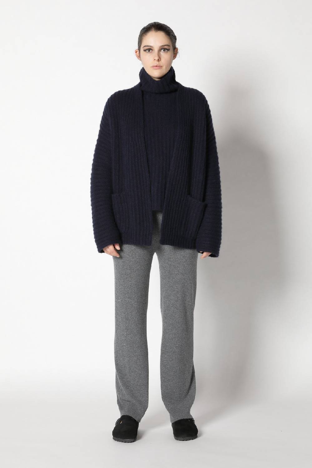 Sminfinity fluffy rib jacket + fluffy rib turtle + infinite palazzo pants Zeitbegrenzte Promotion