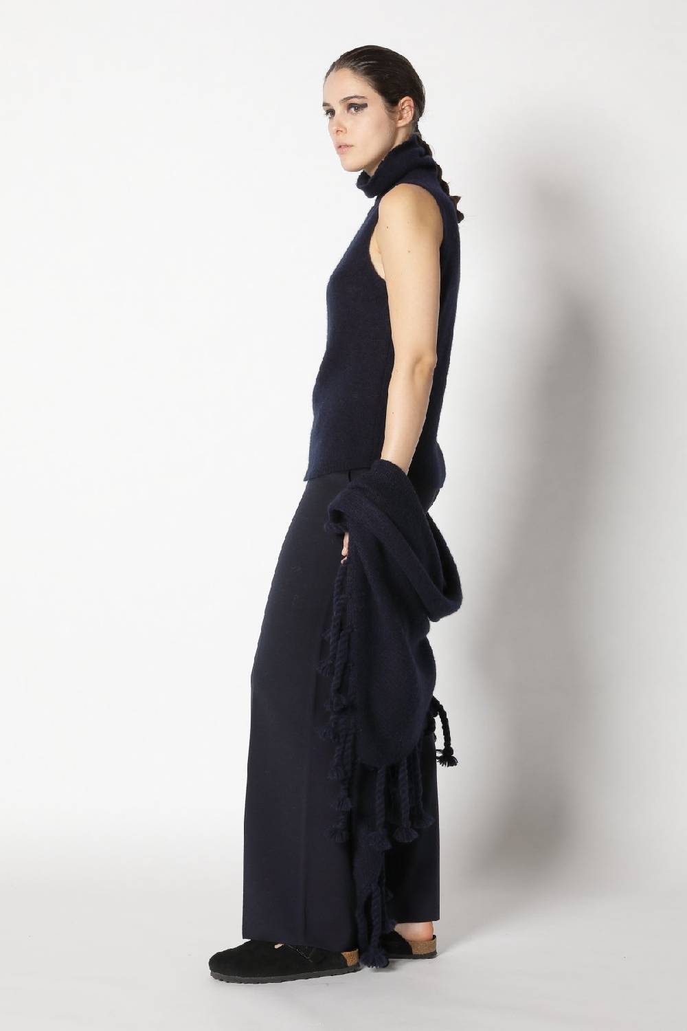 Sminfinity fluffy turtle top + fluffy triangle + silky suit pants Bis zu 65% Rabatt