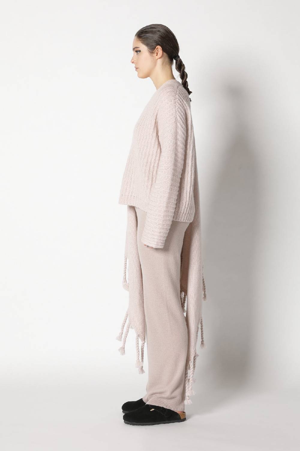 Sminfinity fluffy rib v neck + infinite palazzo pants Sonderangebot der Fabrik