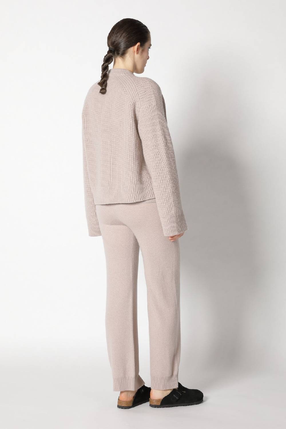 Sminfinity icon rib cardigan + infinite crew T + infinite palazzo pants Clearance-Verkauf