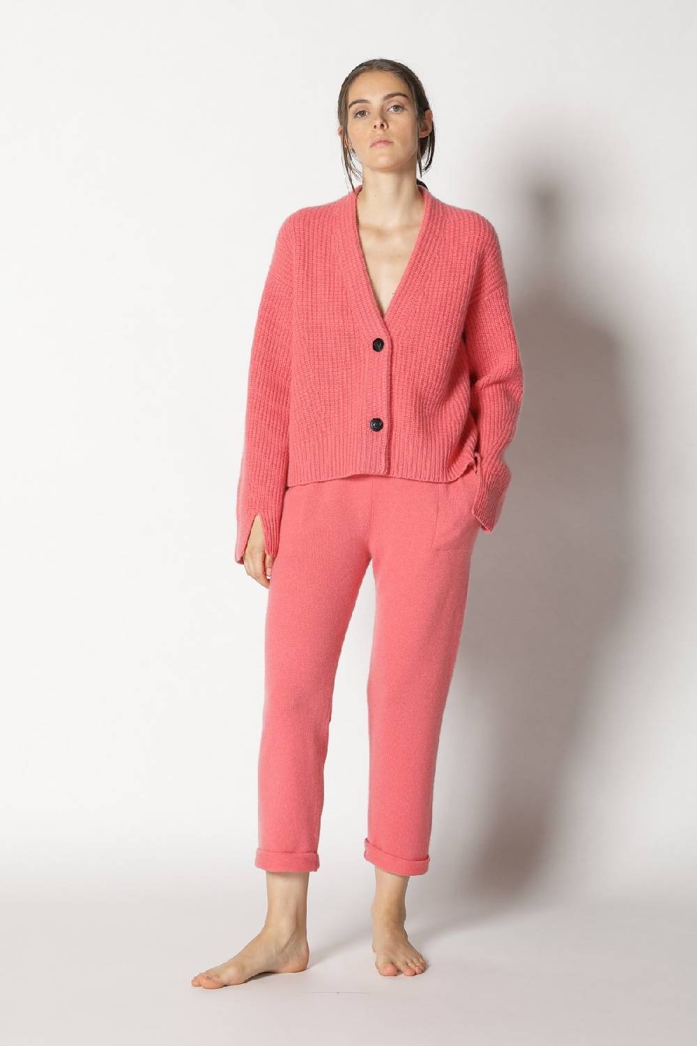 Sminfinity icon rib cardigan + pure boat pants Günstiger Verkauf