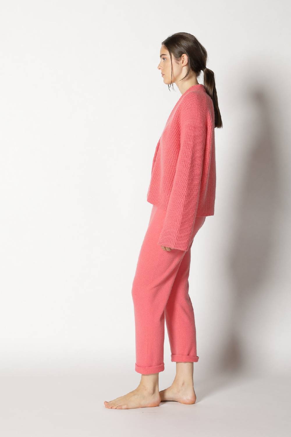 Sminfinity icon rib cardigan + pure boat pants Günstiger Verkauf