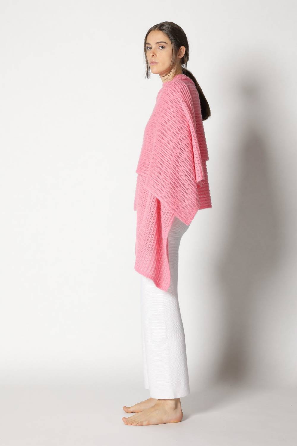 Sminfinity fluffy airy mockneck + fluffy airy plaid + garter cropped pants Fabrik Onlineshop
