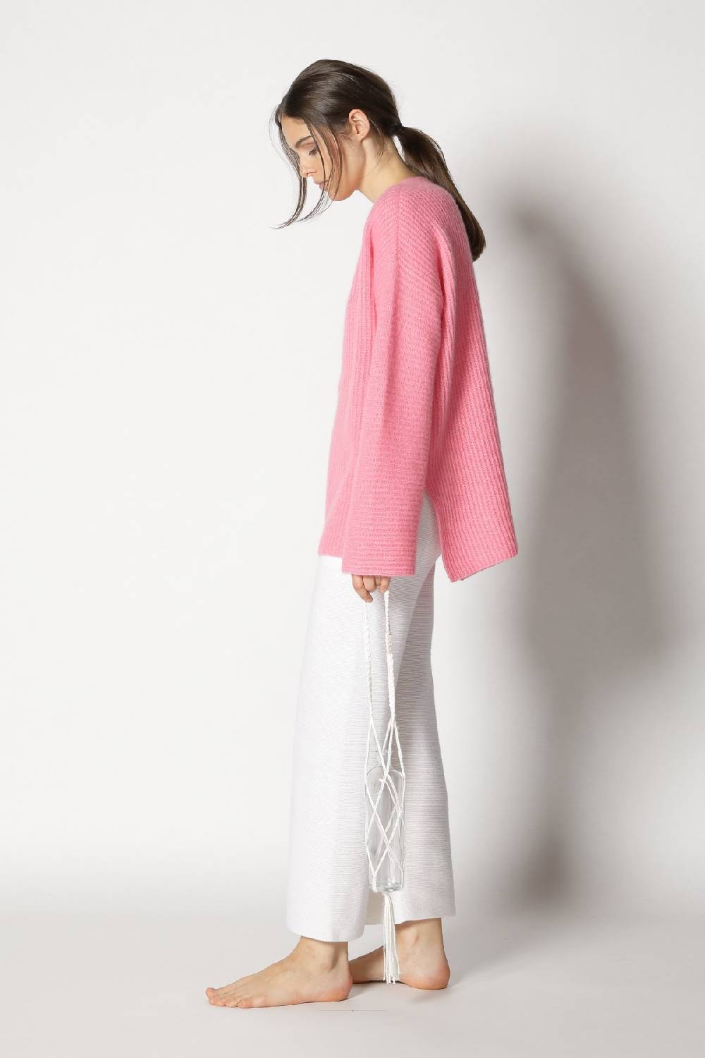 Sminfinity fluffy rib jumper + garter cropped pants Fabrikpreis