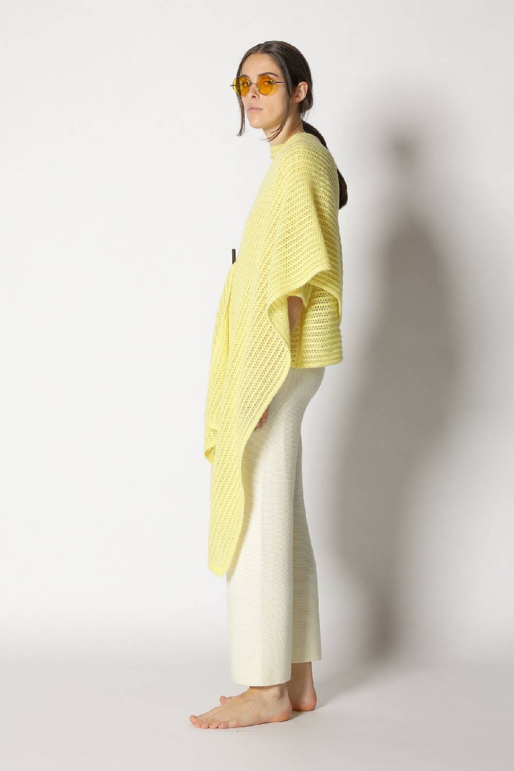 Sminfinity fluffy airy mockneck + fluffy airy plaid + garter cropped pants Versandkostenfrei