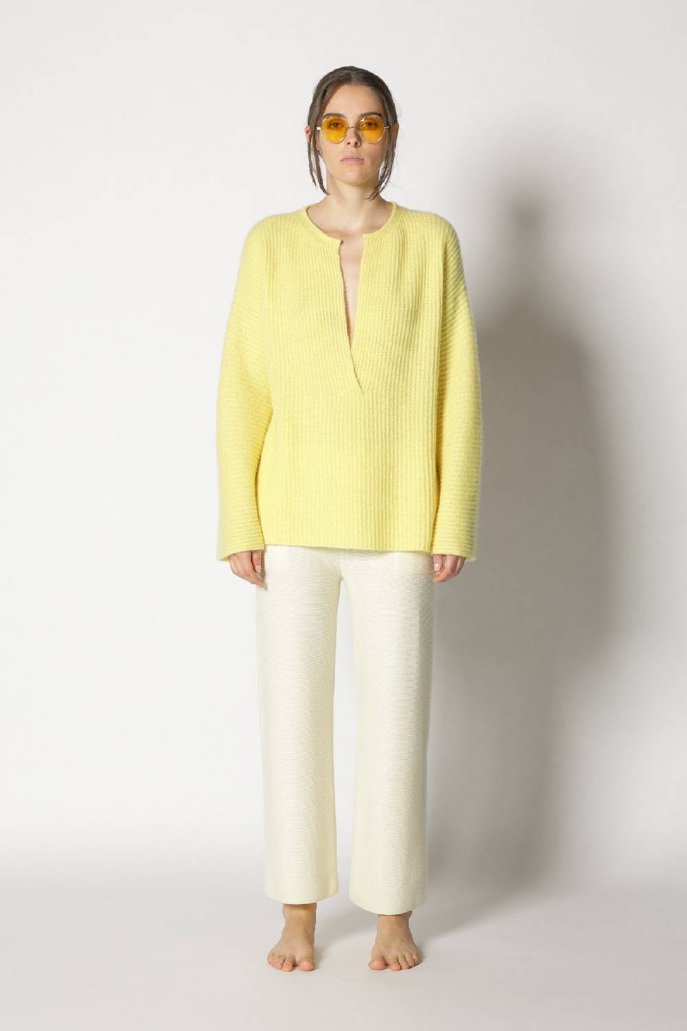 Sminfinity fluffy rib jumper + garter cropped pants Großer Ausverkauf