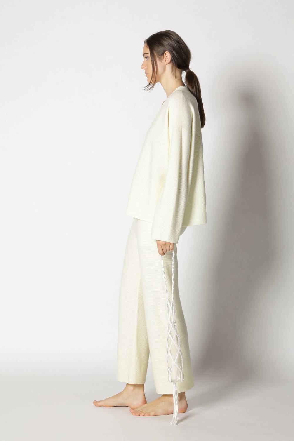 Sminfinity garter V neck + garter cropped pants Preisnachlass