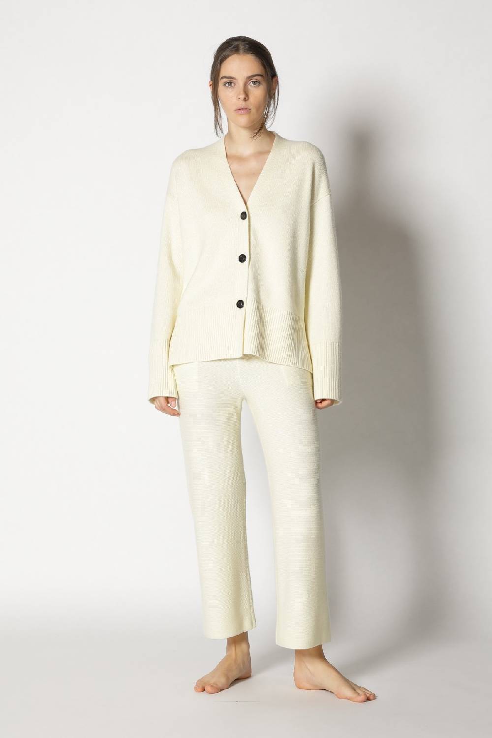 Sminfinity slouchy cardigan + garter cropped pants Black Friday