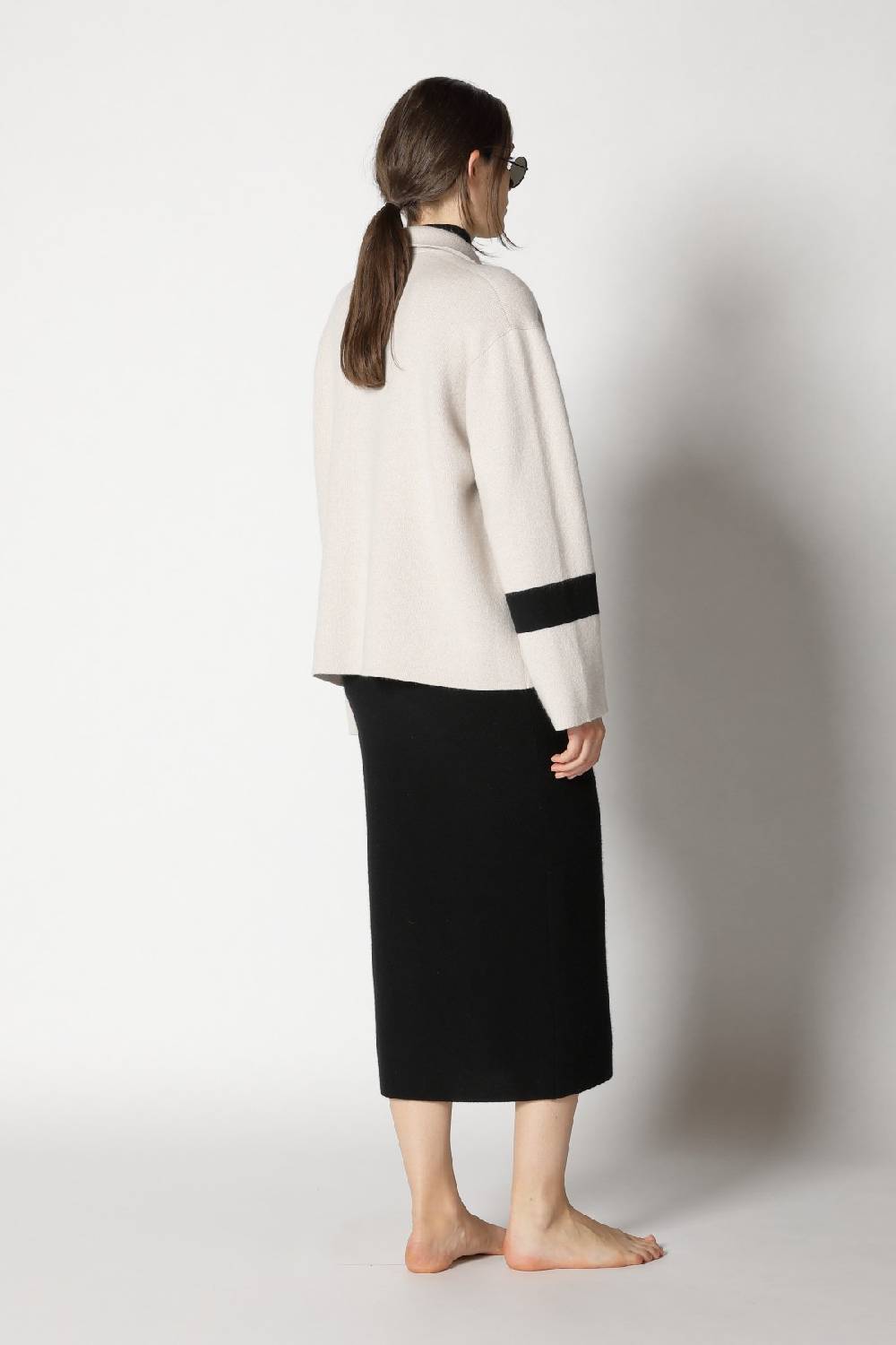 Sminfinity doubleface striped shirtjacket + garter maxi dress Lagerräumung
