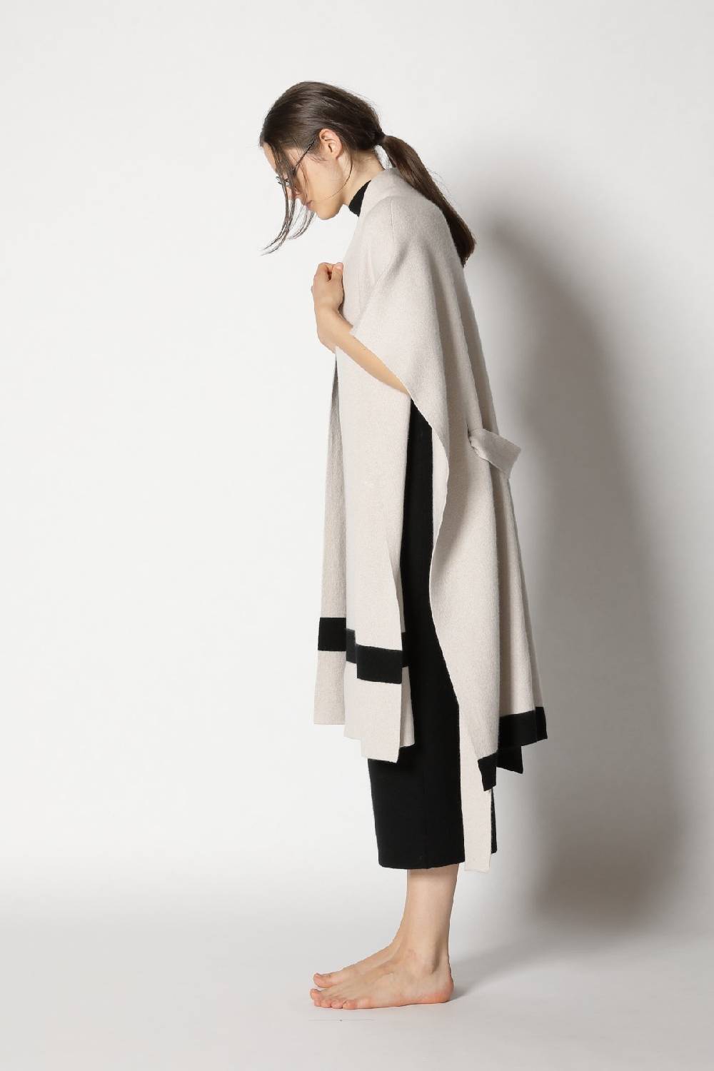 Sminfinity doubleface striped capecoat + garter maxi dress Top Angebot