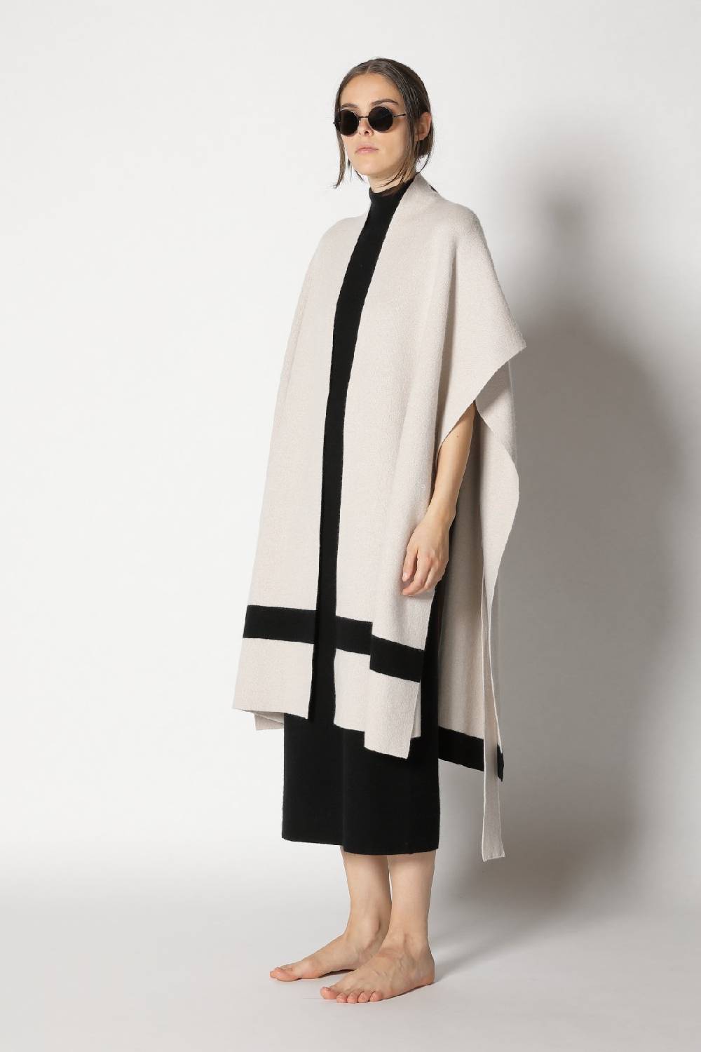 Sminfinity doubleface striped capecoat + garter maxi dress Top Angebot