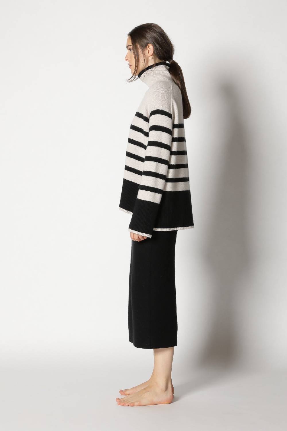 Sminfinity garter maxi dress + slouchy stripe turtle Neueste Mode