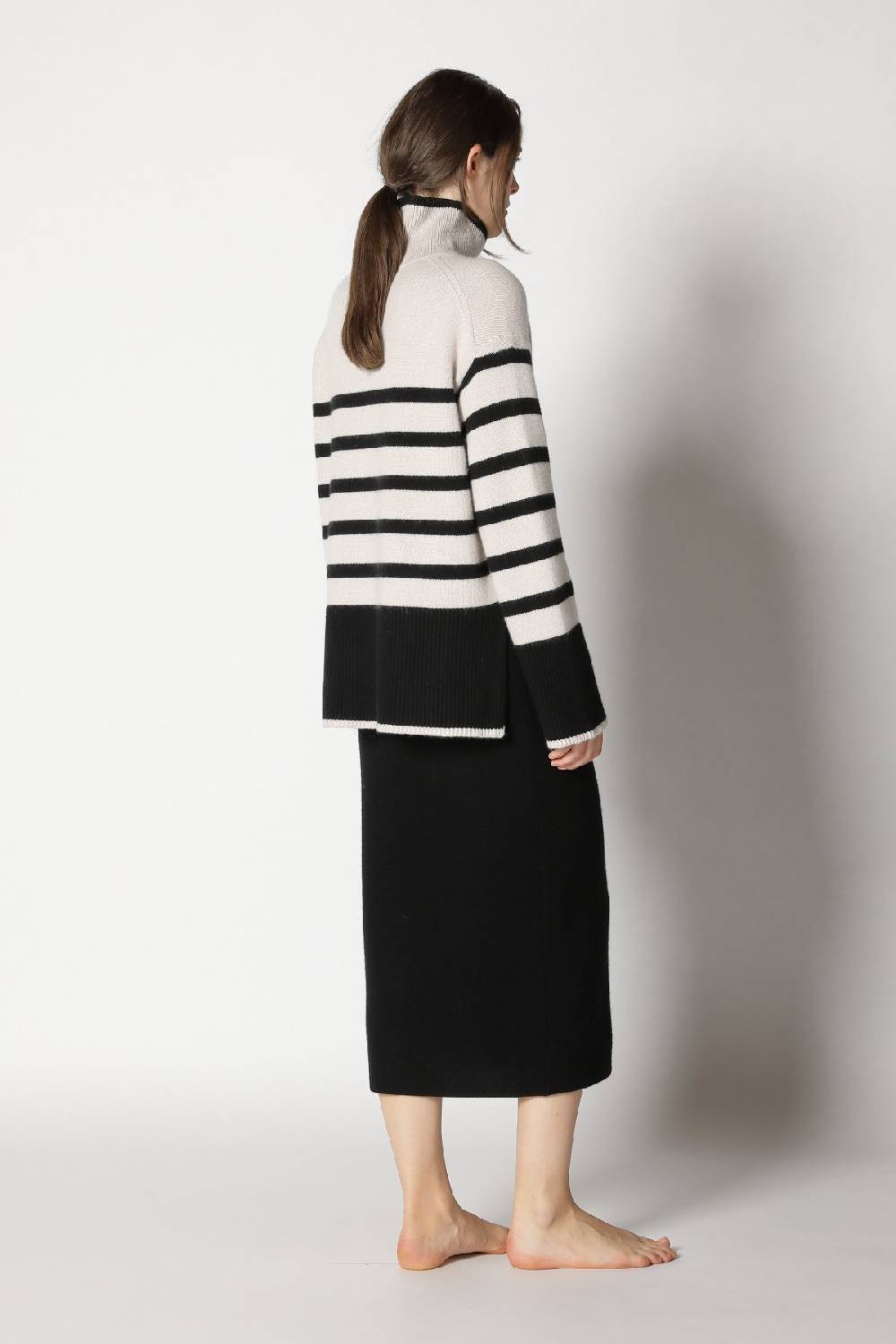 Sminfinity garter maxi dress + slouchy stripe turtle Neueste Mode