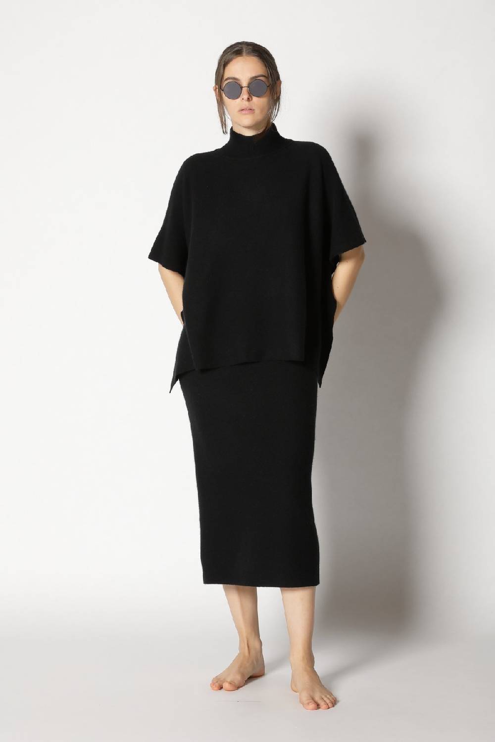 Sminfinity garter cape top + garter maxi dress Große Rabatte