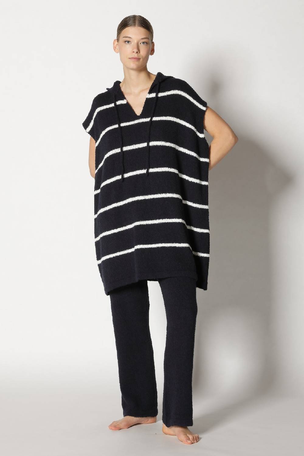 Sminfinity terry tropic stripe tunic hoody + terry tropic pants Super Rabatt