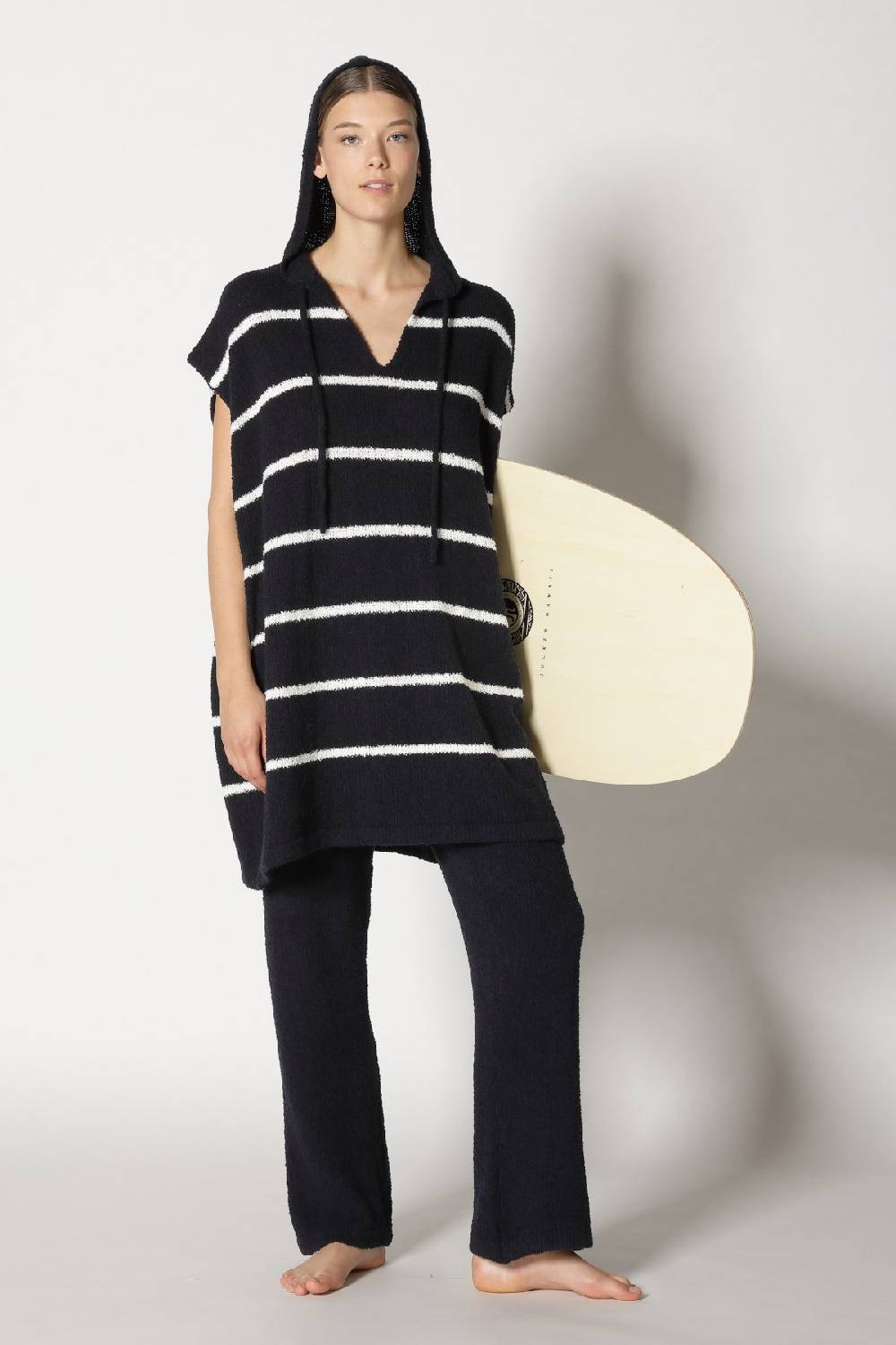 Sminfinity terry tropic stripe tunic hoody + terry tropic pants Super Rabatt