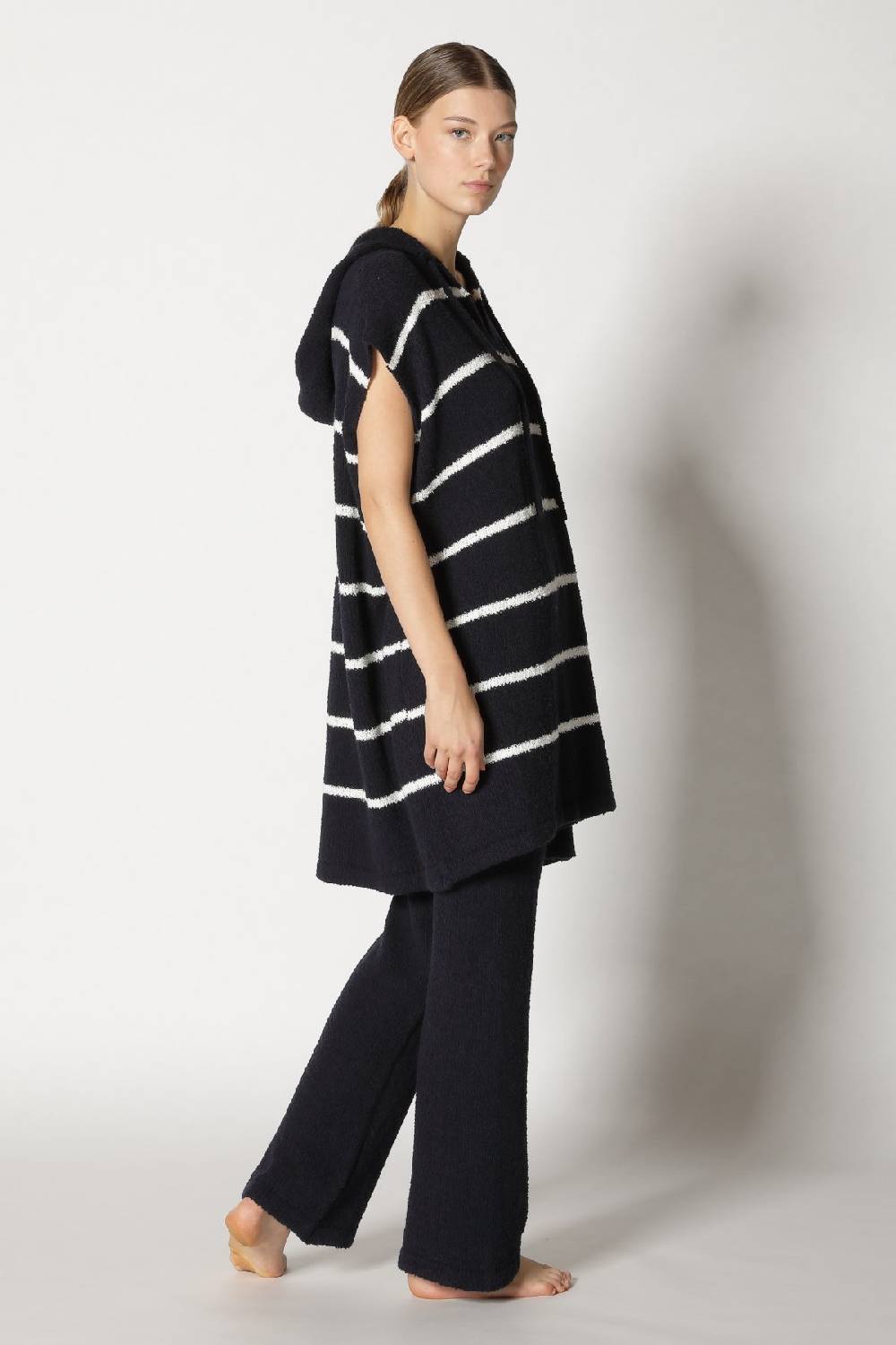 Sminfinity terry tropic stripe tunic hoody + terry tropic pants Super Rabatt