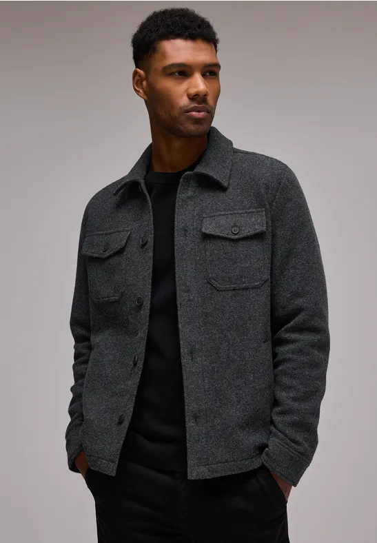 Street One Overshirt in Woll-Optik Top Angebot