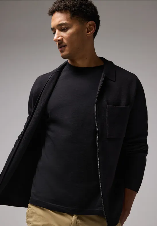 Street One Strick-Overshirt mit Zipper Tägliche Deals