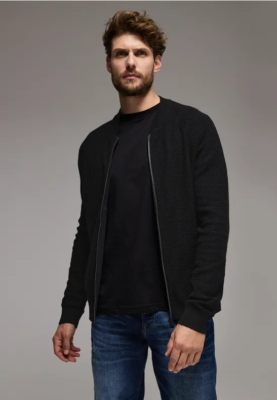 Street One Strukturjacke mit Zipper Sonderangebote