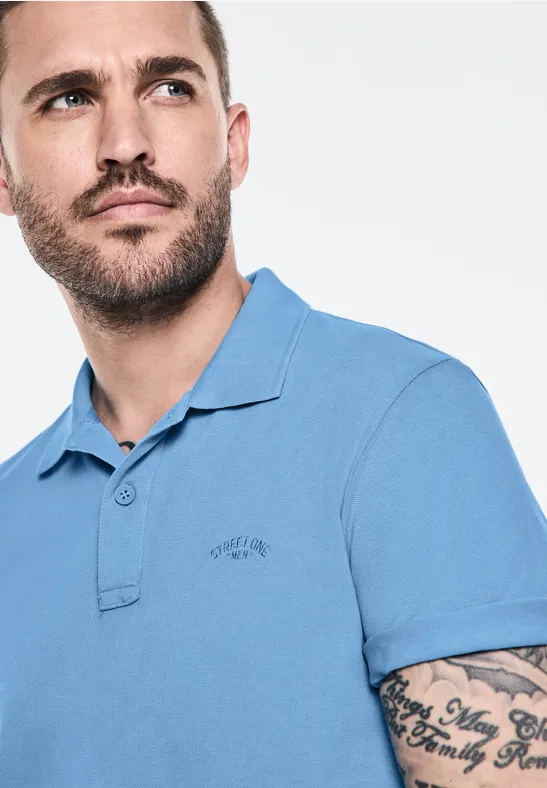 Street One Gewaschenes Poloshirt Kostenloser Versand