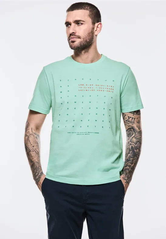 Street One T-Shirt mit Wording Große Rabatte