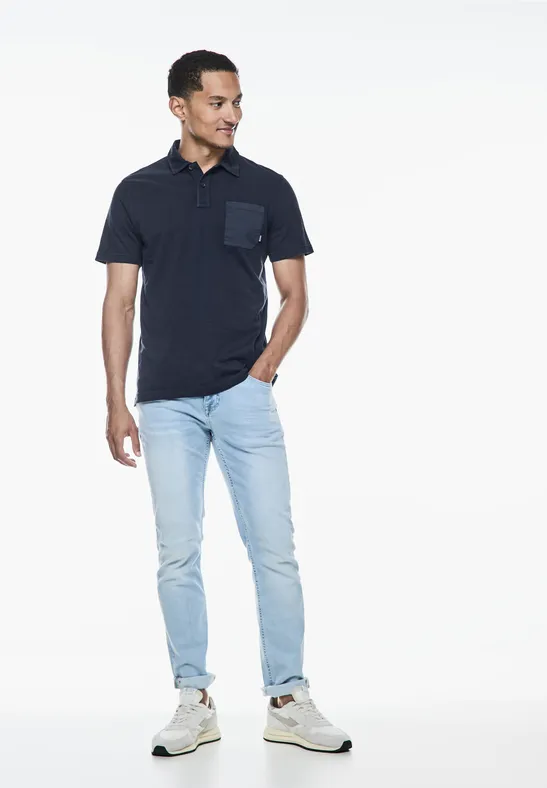 Street One Garmend Dye Slub Poloshirt Saisonale Angebote
