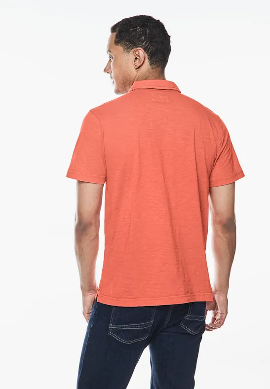Street One Garmend Dye Slub Poloshirt Räumungsverkauf