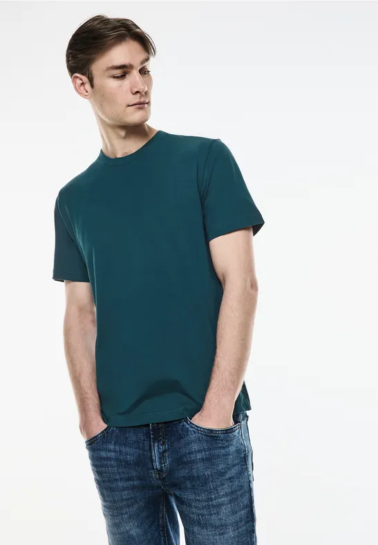 Street One Basic T-Shirt in Unifarbe Kauf eins, bekomm eins gratis