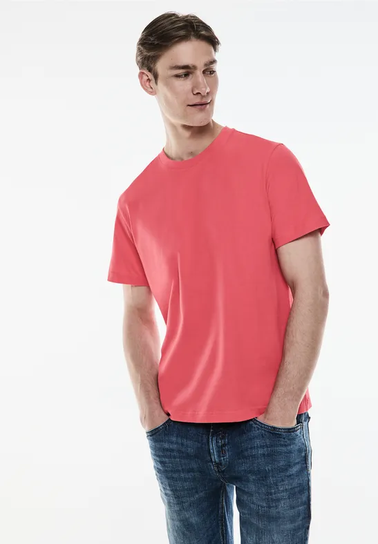Street One Basic T-Shirt in Unifarbe Sonderangebote