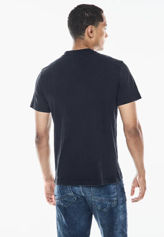 Street One Garment dye Henley Shirt Tiefpreis