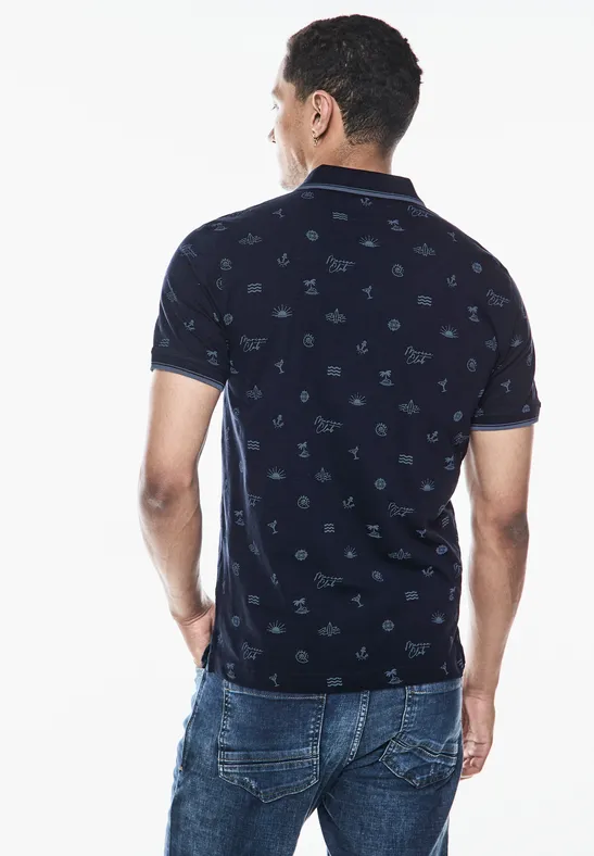 Street One Slub Jersey Poloshirt Kostenlose Rückgabe