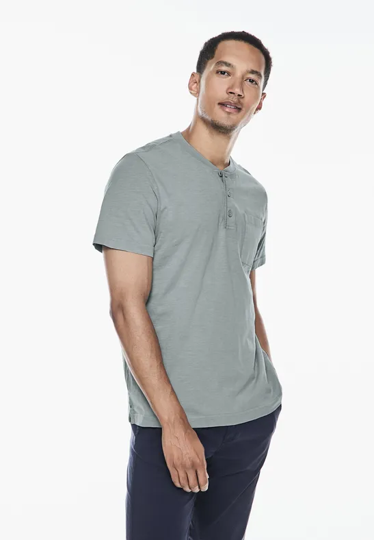 Street One Garment dye Henley Shirt Begrenzte Freigabe
