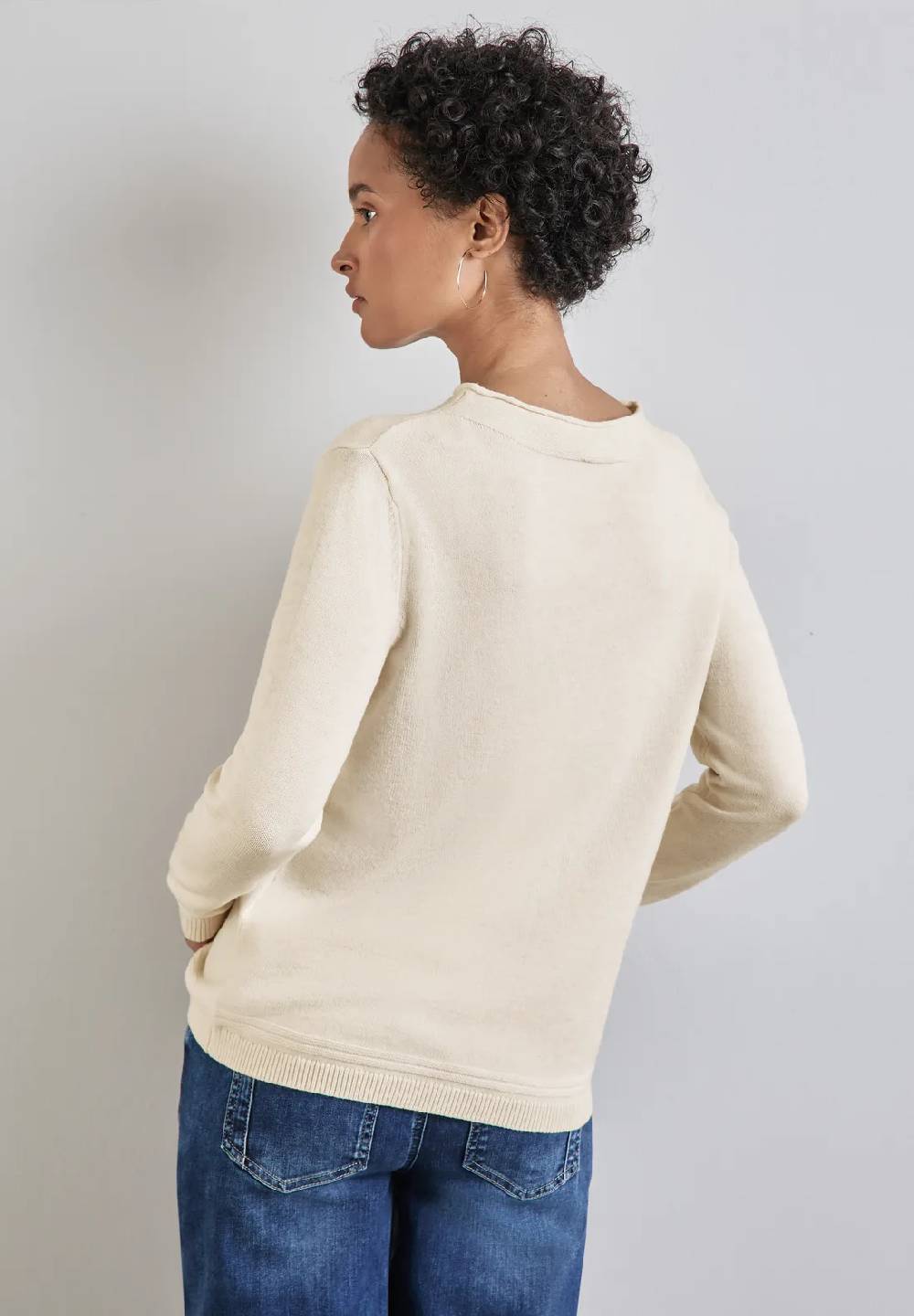 Street One Pullover mit gerolltem Saum Discount Store für neue Produkte