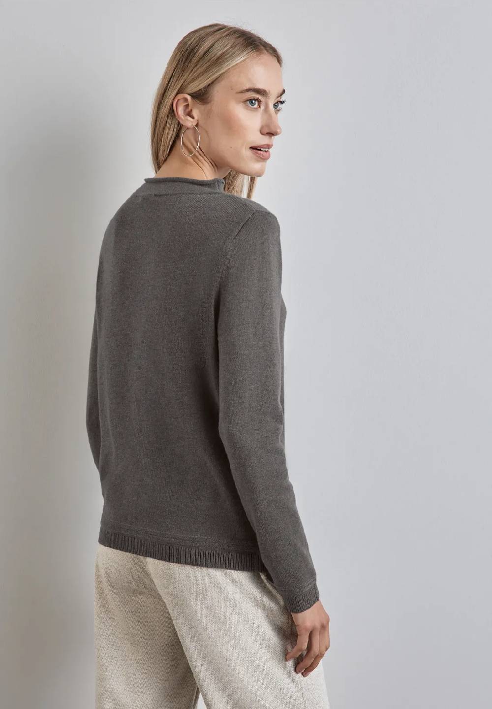 Street One Pullover mit gerolltem Saum Online