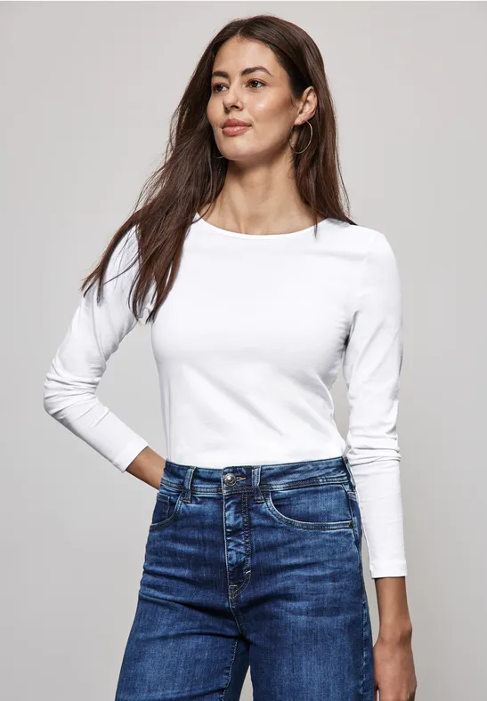 Street One Basic Langarmshirt Günstiger Verkauf