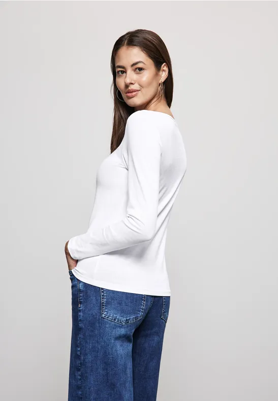 Street One Basic Langarmshirt Günstiger Verkauf