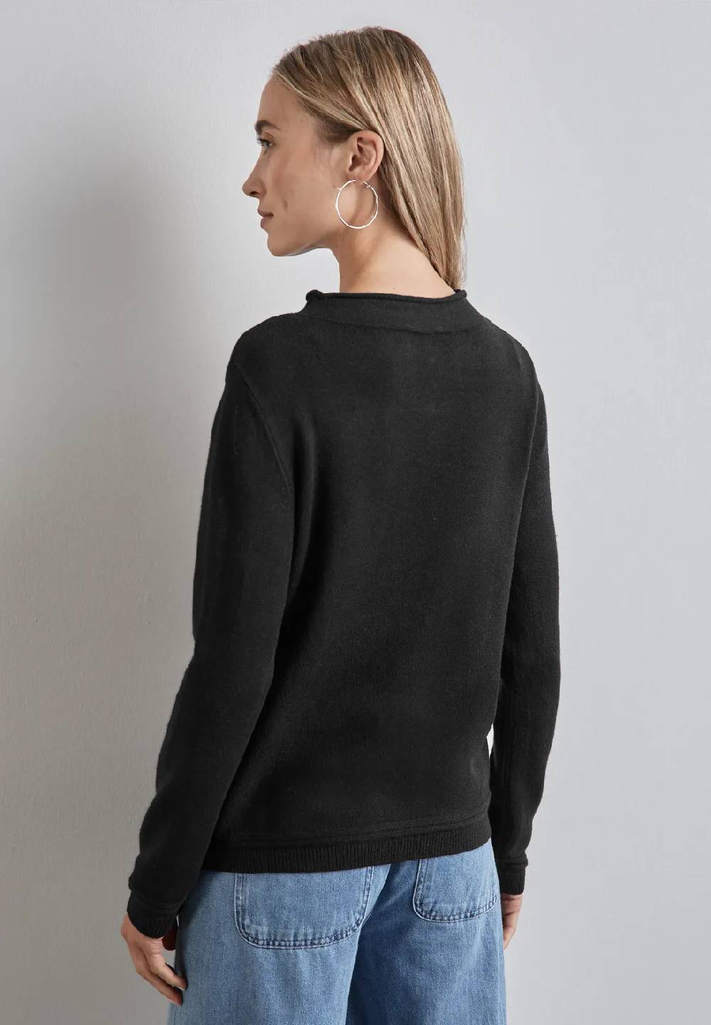 Street One Pullover mit gerolltem Saum Fabrik Onlineshop
