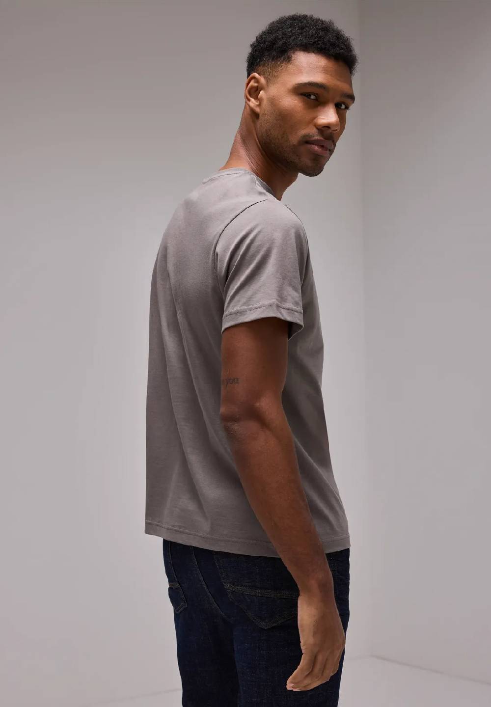 Street One Basic T-Shirt in Unifarbe Räumungsverkauf
