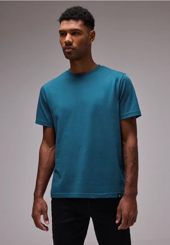 Street One Basic T-Shirt in Unifarbe Kauf eins, bekomm eins gratis