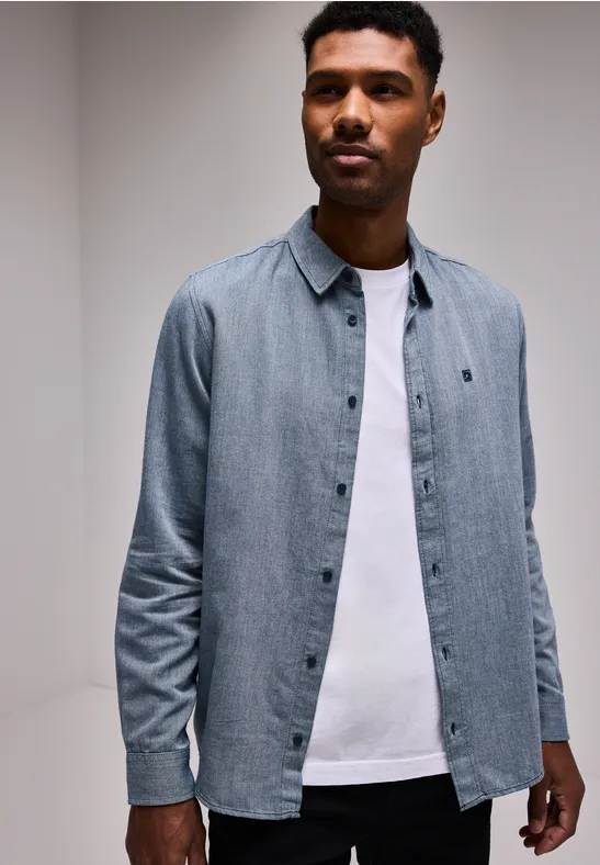 Street One Two Tone Flannelhemd Tiefpreis