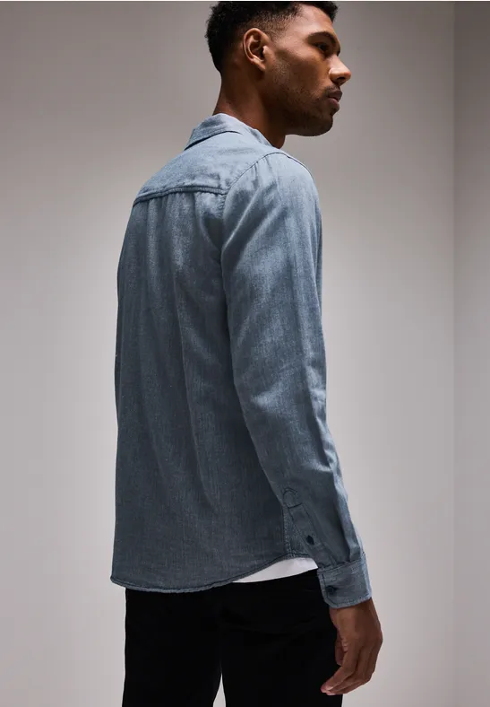 Street One Two Tone Flannelhemd Tiefpreis
